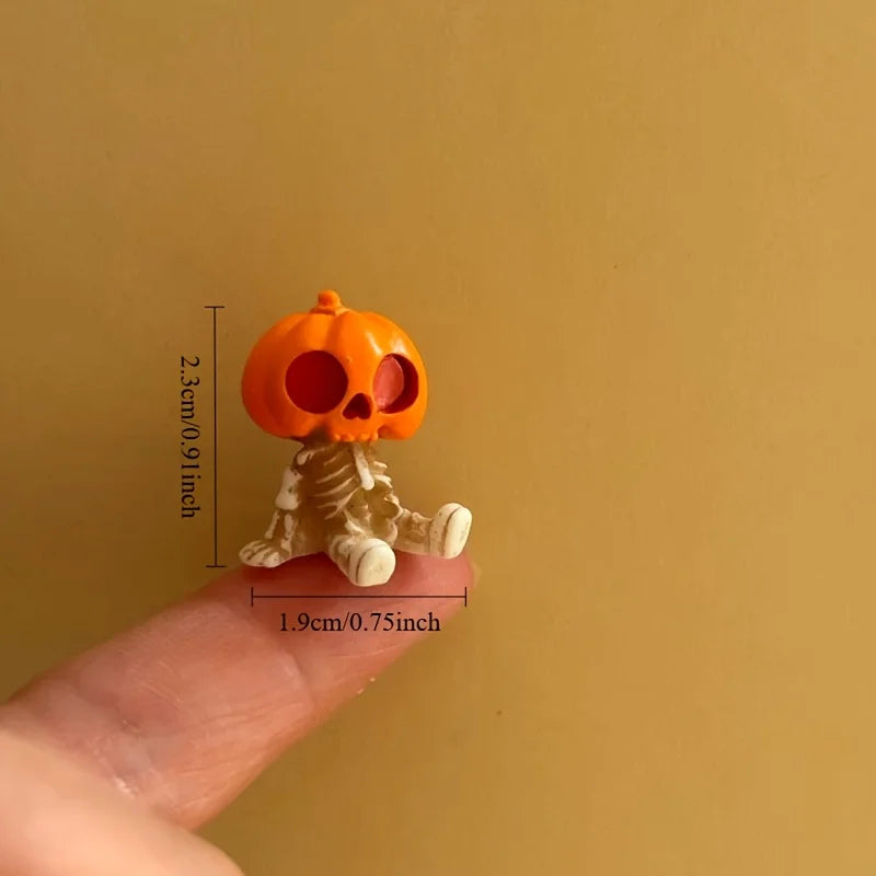 Mini Spooky Figurines, Set of 4