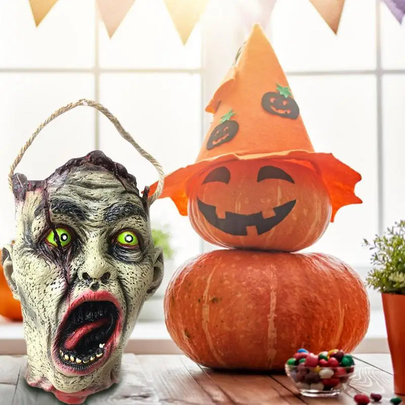 Zombie Head Trick-or-Treat Candy Bowl