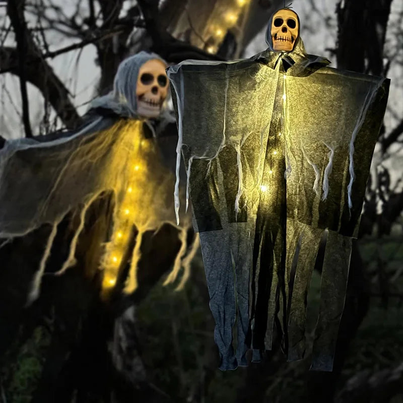 Glowing Skull Ghost Hanging Decoration