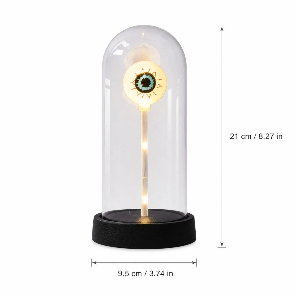 Light-Up Eyeball Glass Dome Ornament