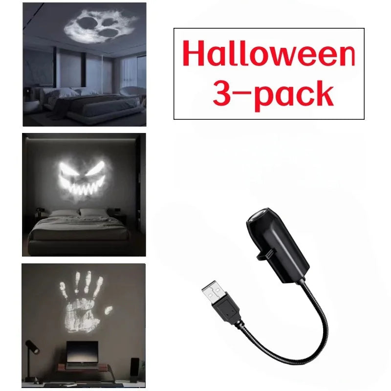 Halloween Ghost Projector Night Light, USB