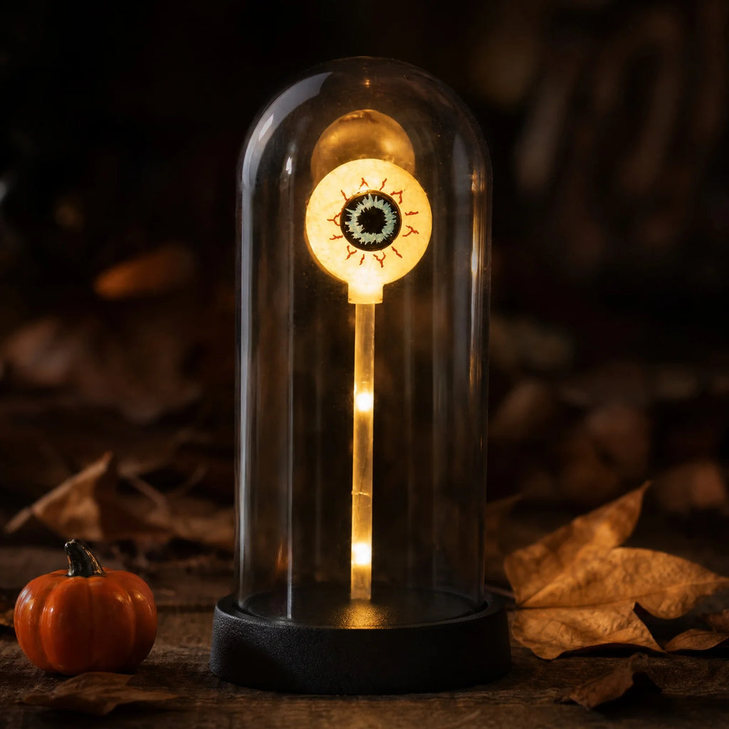 Light-Up Eyeball Glass Dome Ornament