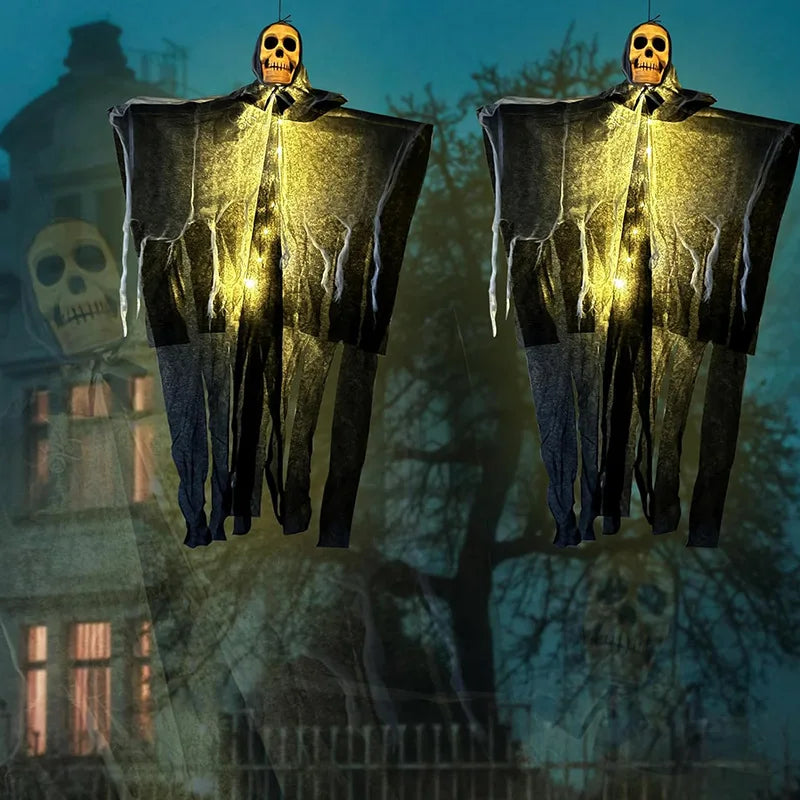 Glowing Skull Ghost Hanging Decoration