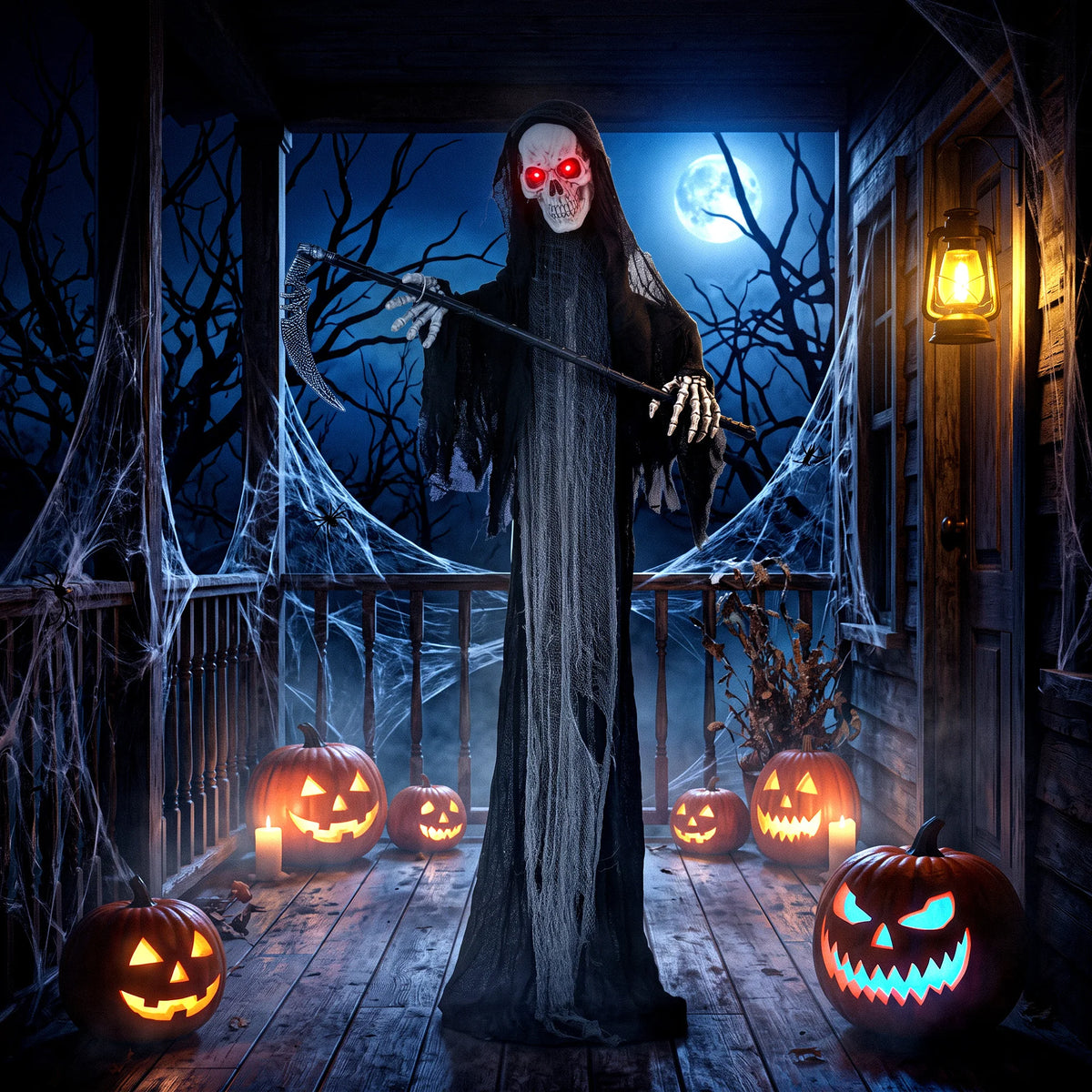 Life-Size Animated Grim Reaper, 183 cm