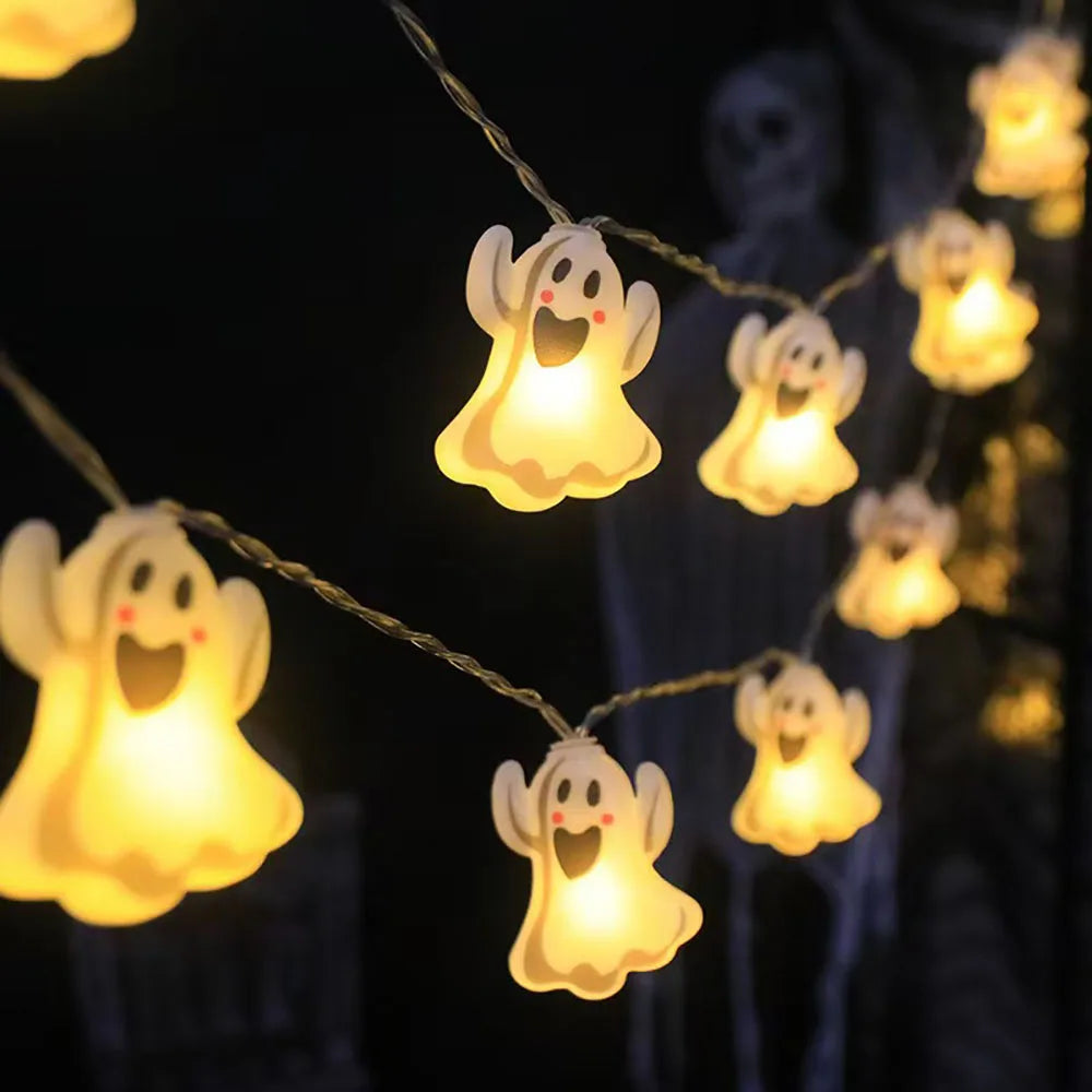 Pumpkin & Ghost Halloween String Lights