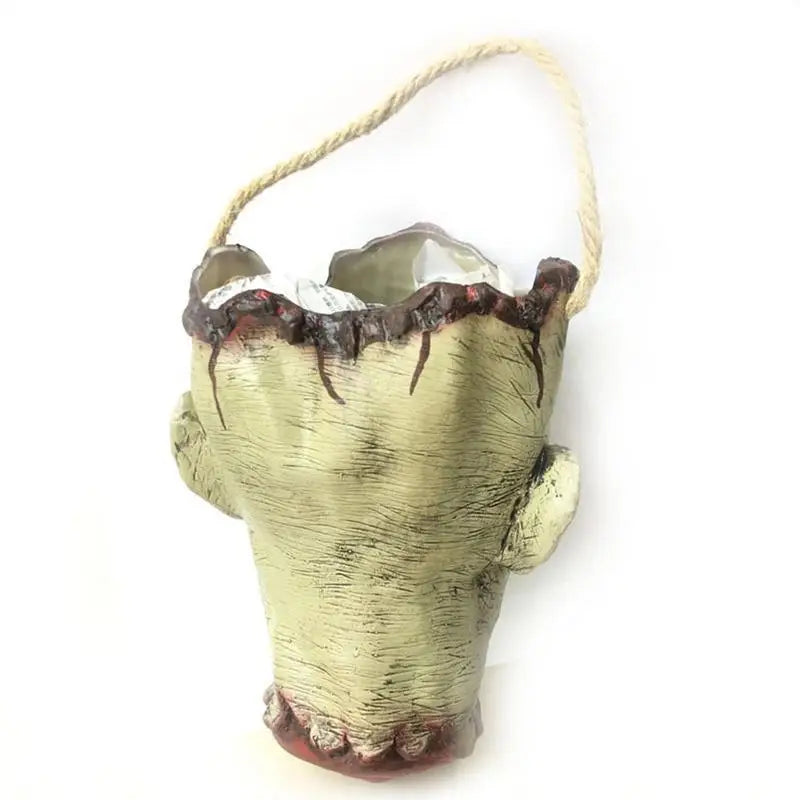 Zombie Head Trick-or-Treat Candy Bowl