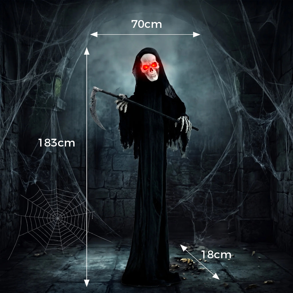 Life-Size Animated Grim Reaper, 183 cm