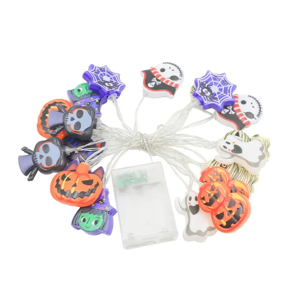 Pumpkin & Ghost Halloween String Lights