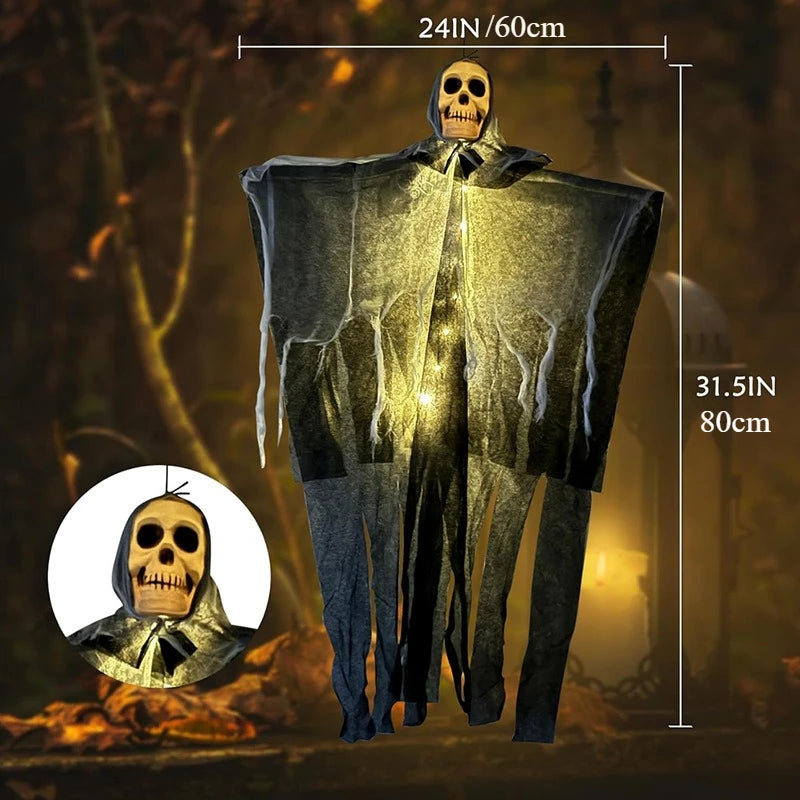 Glowing Skull Ghost Hanging Decoration