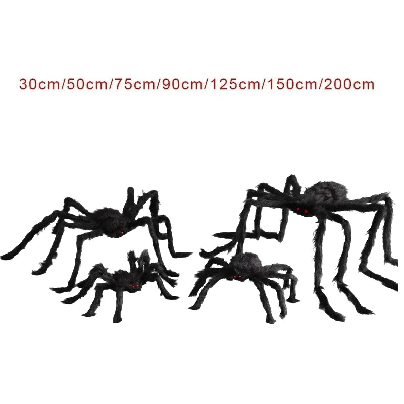 Giant Hairy Halloween Spider, 30-200 cm