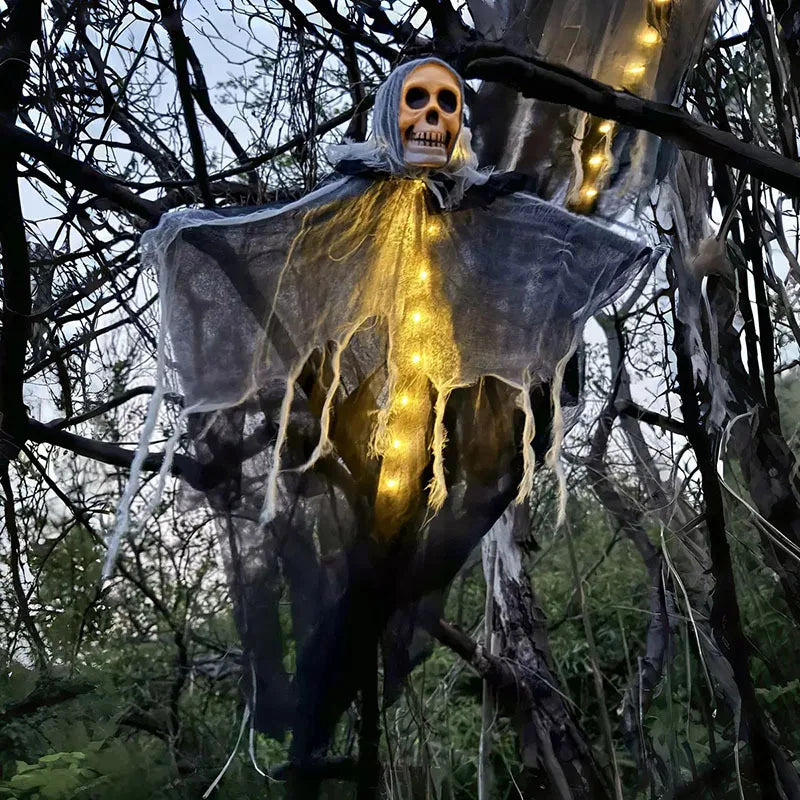 Glowing Skull Ghost Hanging Decoration