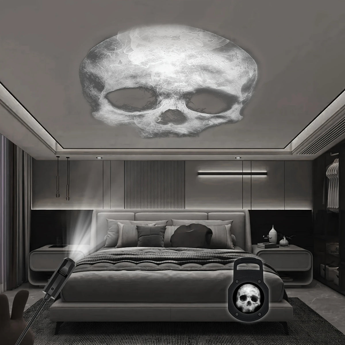 Halloween Ghost Projector Night Light, USB