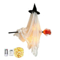Light-Up Flying Witch Ghost with Broom