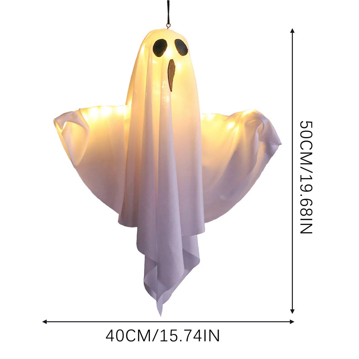 Light-Up Flying Ghosts, 50 x 40 cm
