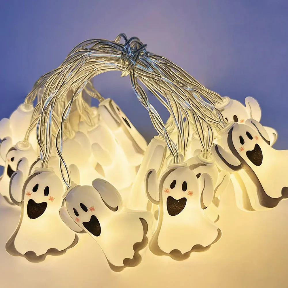 Pumpkin & Ghost Halloween String Lights
