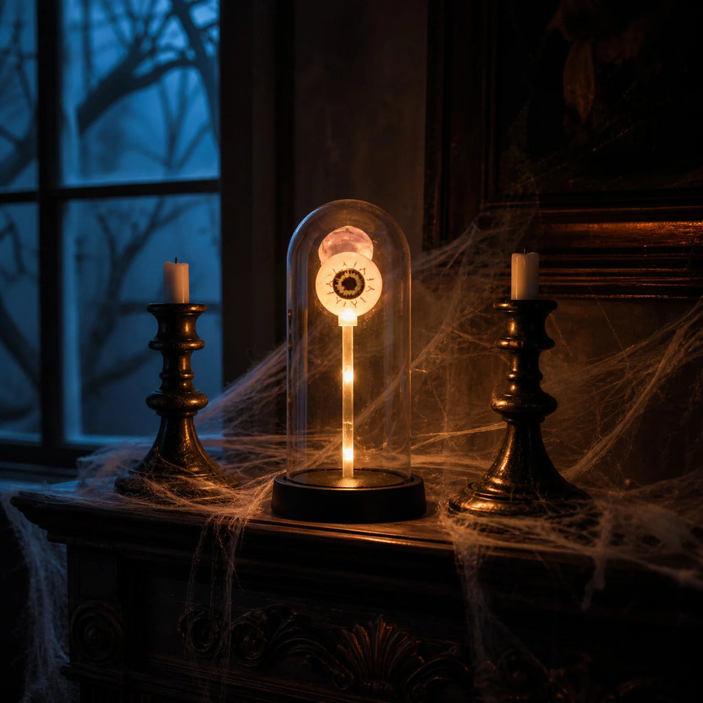 Light-Up Eyeball Glass Dome Ornament