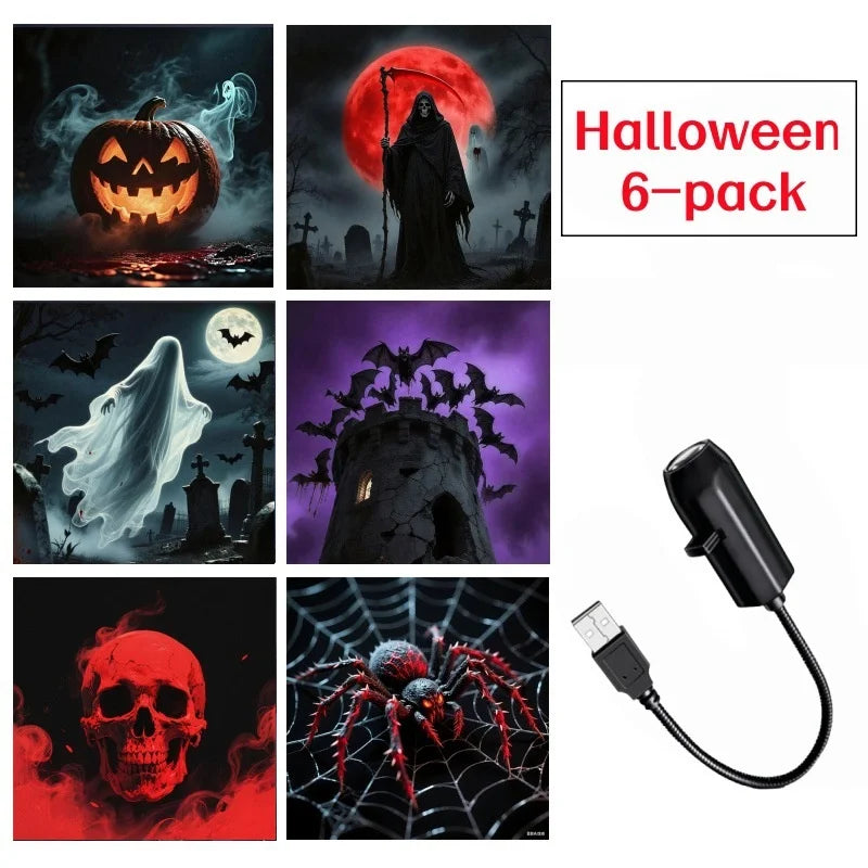 Halloween Ghost Projector Night Light, USB