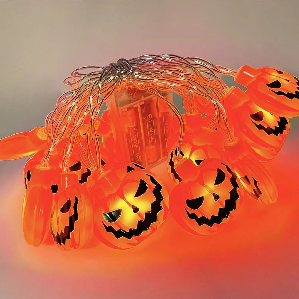 Pumpkin & Ghost Halloween String Lights